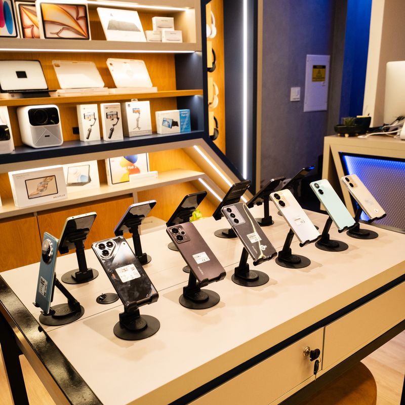 Showroom de celulares para teste
